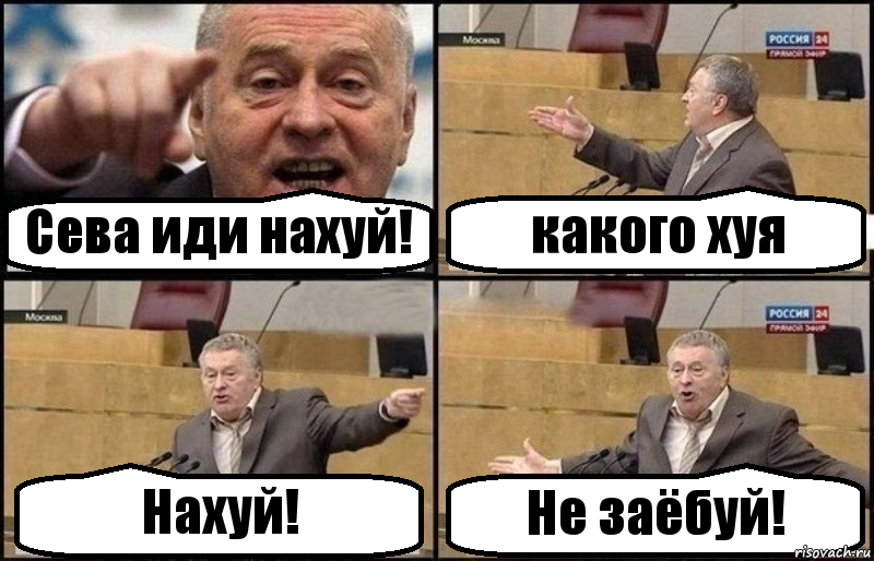 Сева иди нахуй! какого хуя Нахуй! Не заёбуй!, Комикс Жириновский