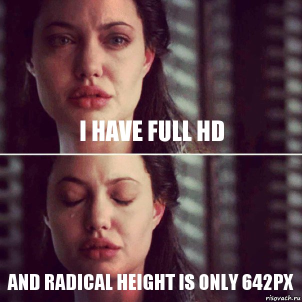 I have Full hd and radical height is only 642px, Комикс Анджелина Джоли плачет