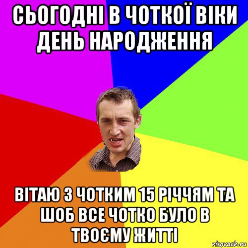 сьогодні в чоткої віки день народження вітаю з чотким 15 річчям та шоб все чотко було в твоєму житті, Мем Чоткий паца