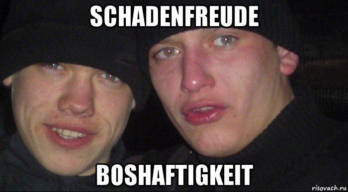 schadenfreude boshaftigkeit, Мем Ебать ты лох