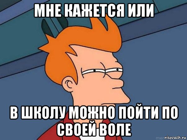 мне кажется или в школу можно пойти по своей воле, Мем  Фрай (мне кажется или)