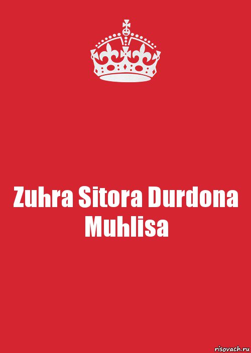 Zuhra Sitora Durdona Muhlisa