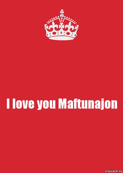 I love you Maftunajon, Комикс Keep Calm 3