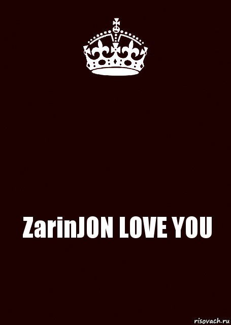  ZarinJON LOVE YOU, Комикс keep calm