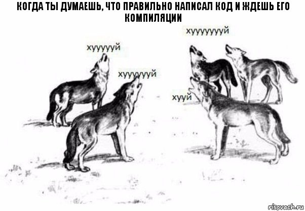 Когда ты думаешь, что правильно написал код и ждешь его компиляции, Комикс Когда хочешь