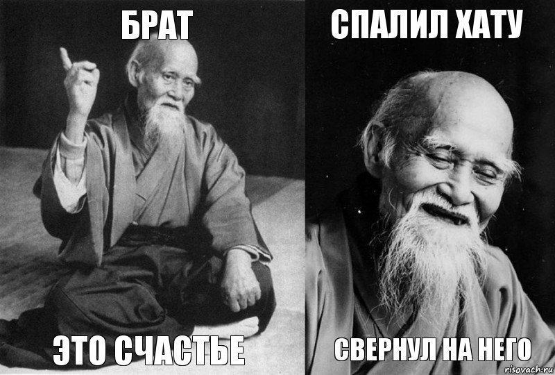 брат это счастье спалил хату свернул на него, Комикс Мудрец-монах (4 зоны)