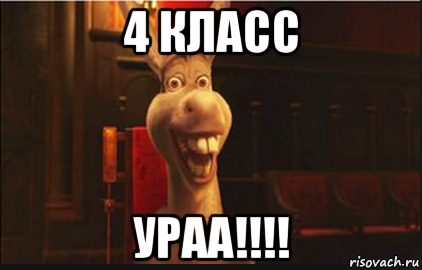 4 класс ураа!!!!, Мем Осел из Шрека