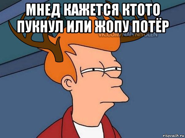 мнед кажется ктото пукнул или жопу потёр , Мем  Подозрительный олень