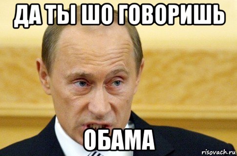 да ты шо говоришь обама, Мем путин