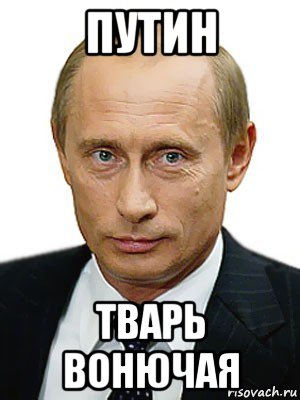 путин тварь вонючая, Мем Путин