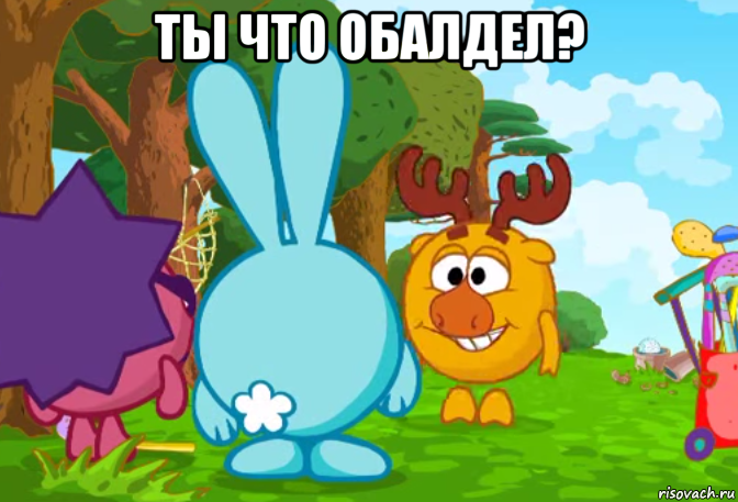 ты что обалдел? , Мем Смешарики