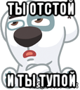 ты отстой и ты тупой, Мем  Стикер вк