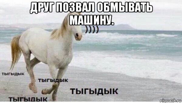 друг позвал обмывать машину. , Мем   Тыгыдык