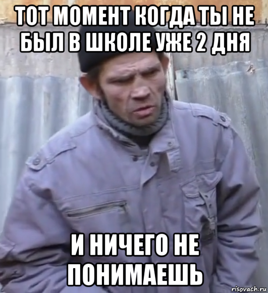 тот момент когда ты не был в школе уже 2 дня и ничего не понимаешь, Мем  Ты втираешь мне какую то дичь