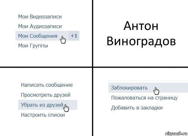 Антон Виноградов, Комикс  Удалить из друзей