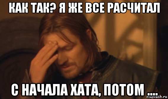 как так? я же все расчитал с начала хата, потом ...., Мем Закрывает лицо