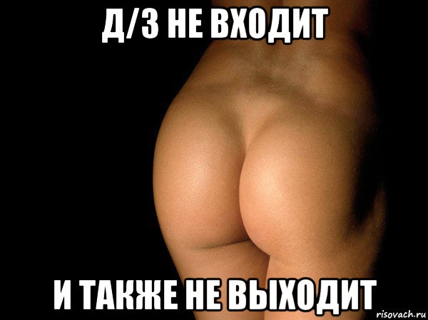 д/з не входит и также не выходит, Мем жопа