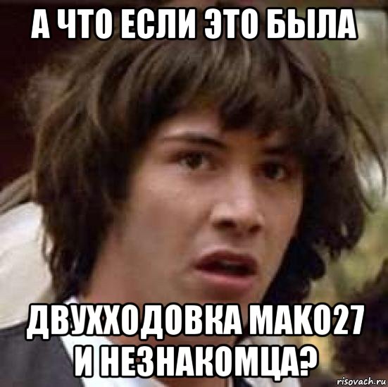 а что если это была двухходовка mako27 и незнакомца?, Мем А что если (Киану Ривз)