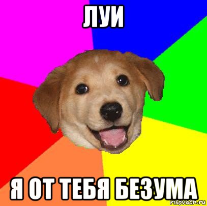 луи я от тебя безума, Мем Advice Dog