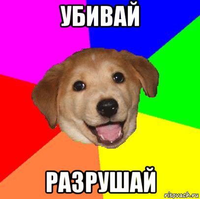 убивай разрушай, Мем Advice Dog