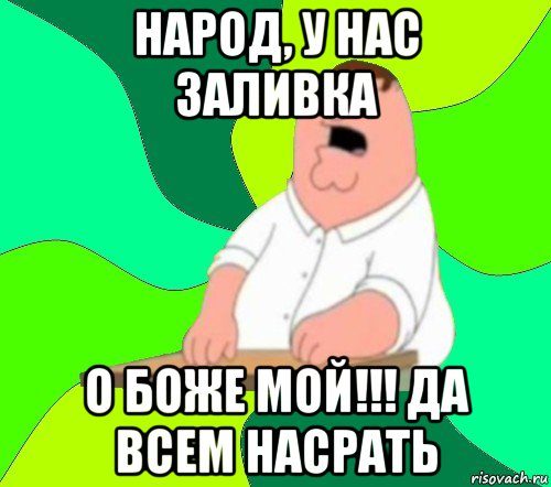 народ, у нас заливка о боже мой!!! да всем насрать, Мем  Да всем насрать (Гриффин)