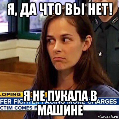 я, да что вы нет! я не пукала в машине, Мем   Фихтер