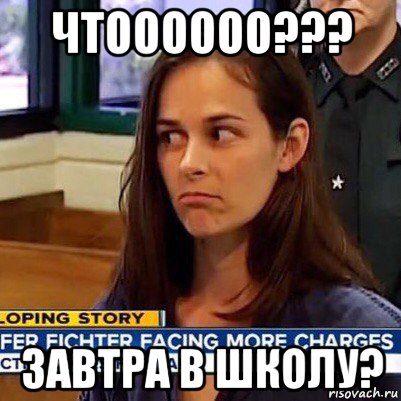 чтоооооо??? завтра в школу?, Мем   Фихтер