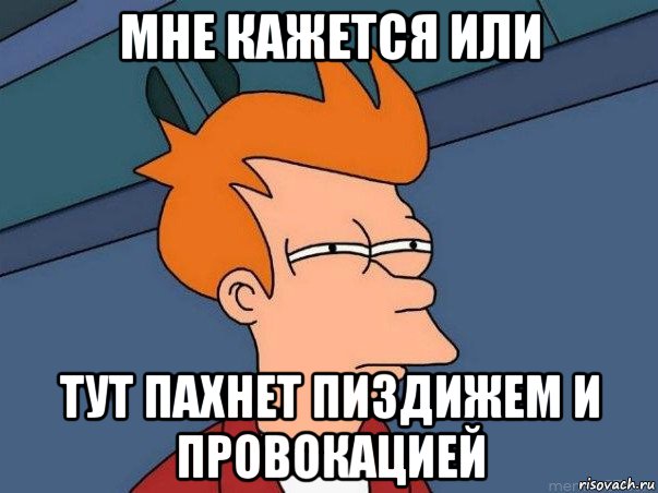 мне кажется или тут пахнет пиздижем и провокацией, Мем  Фрай (мне кажется или)