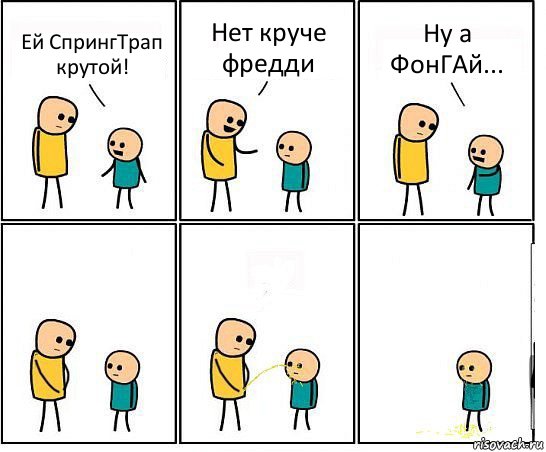 Ей СпрингТрап крутой! Нет круче фредди Ну а ФонГАй...