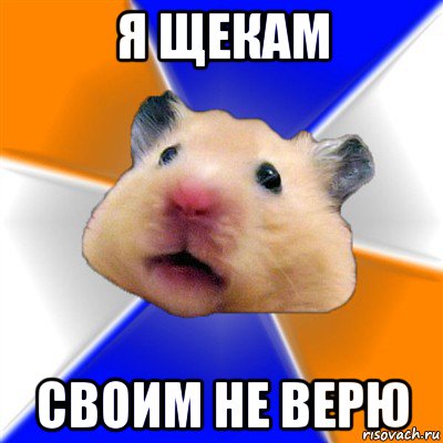 я щекам своим не верю