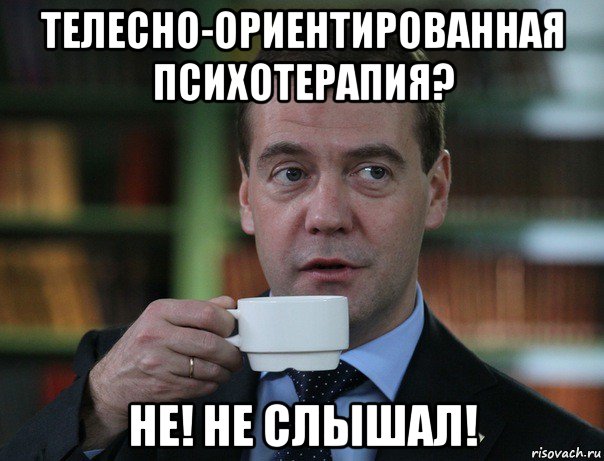 телесно-ориентированная психотерапия? не! не слышал!, Мем Медведев спок бро