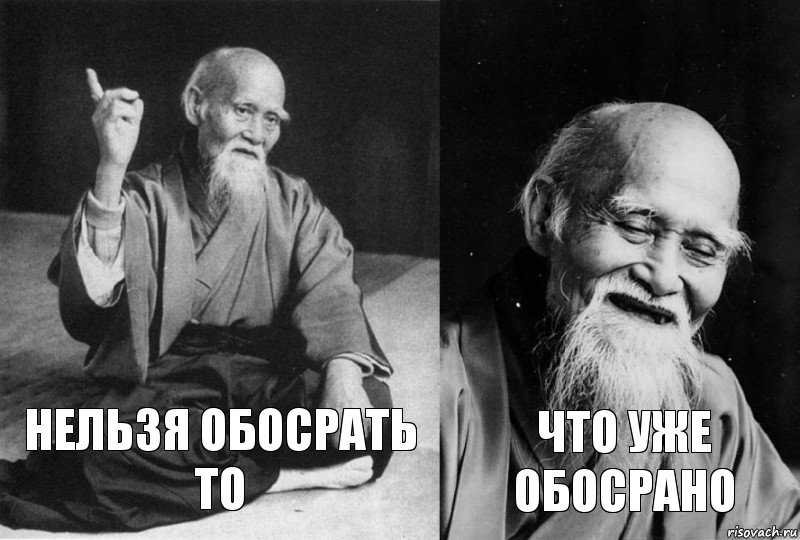 Нельзя обосрать то Что уже обосрано, Комикс Мудрец-монах (2 зоны)