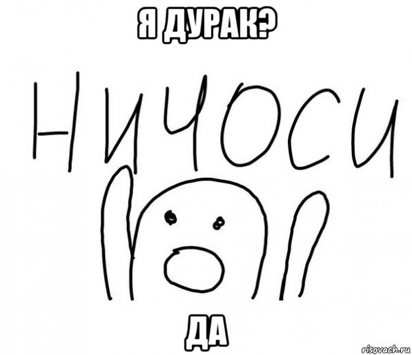 я дурак? да, Мем  Ничоси