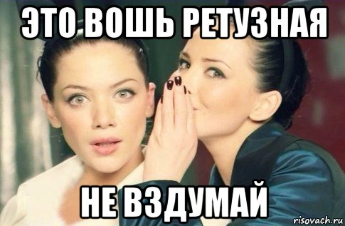 это вошь ретузная не вздумай, Мем  Он