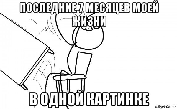 последние 7 месяцев моей жизни в одной картинке, Мем  Переворачивает стол