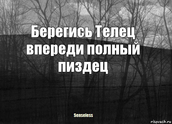 Берегись Телец впереди полный пиздец, Комикс   senseless1