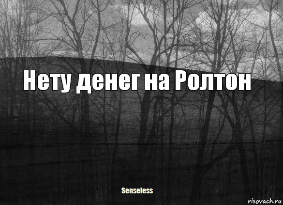 Нету денег на Ролтон, Комикс   senseless1