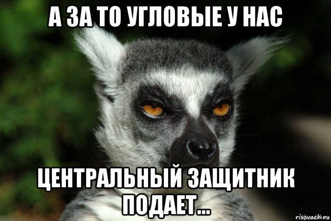 а за то угловые у нас центральный защитник подает..., Мем   Я збагоен