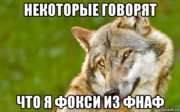 некоторые говорят что я фокси из фнаф, Мем   Volf