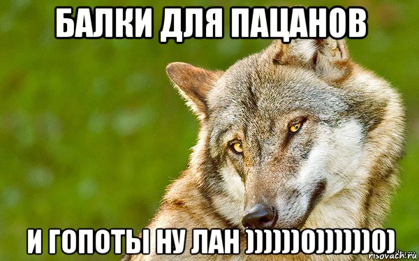 балки для пацанов и гопоты ну лан ))))))0))))))0), Мем   Volf