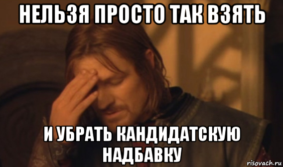 нельзя просто так взять и убрать кандидатскую надбавку, Мем Закрывает лицо