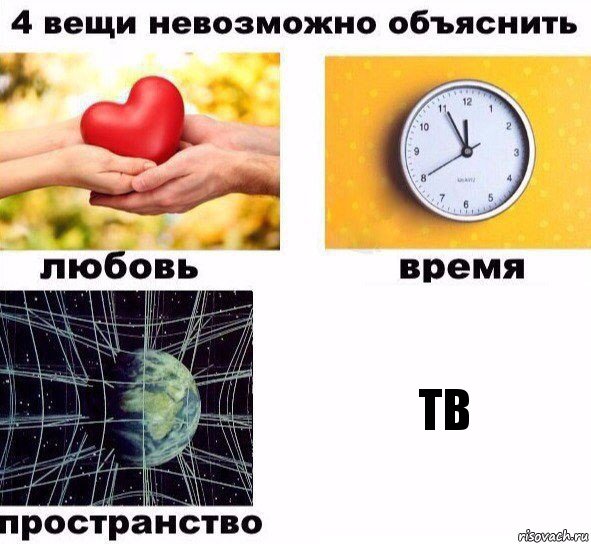 Тв, Комикс  4 вещи невозможно объяснить