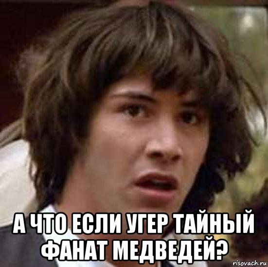  а что если угер тайный фанат медведей?, Мем А что если (Киану Ривз)