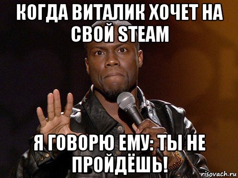 когда виталик хочет на свой steam я говорю ему: ты не пройдёшь!, Мем  А теперь представь