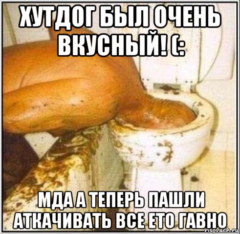 хутдог был очень вкусный! (: мда а теперь пашли аткачивать все ето гавно, Мем Дайвер