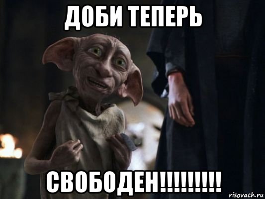 доби теперь свободен!!!!!!!!!, Мем   Добби