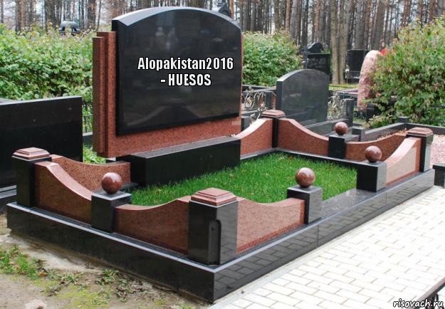 Alopakistan2016 - HUESOS, Комикс  гроб