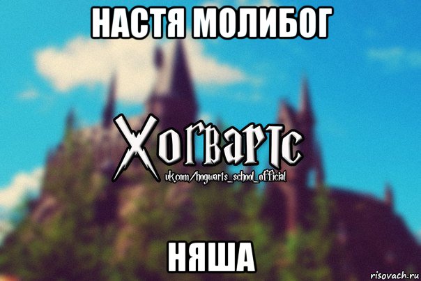 настя молибог няша, Мем Хогвартс