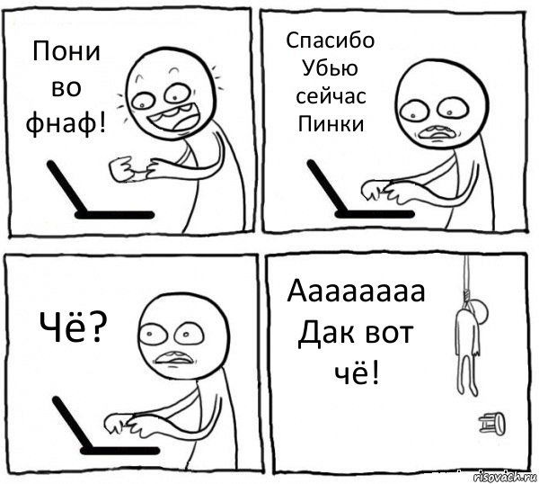 Пони во фнаф! Спасибо
Убью сейчас
Пинки Чё? Аааааааа
Дак вот чё!, Комикс интернет убивает