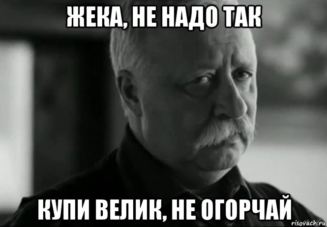 жека, не надо так купи велик, не огорчай, Мем Не расстраивай Леонида Аркадьевича